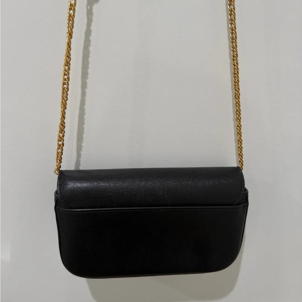 Tory Burch Black and Gold Crossbody Bag